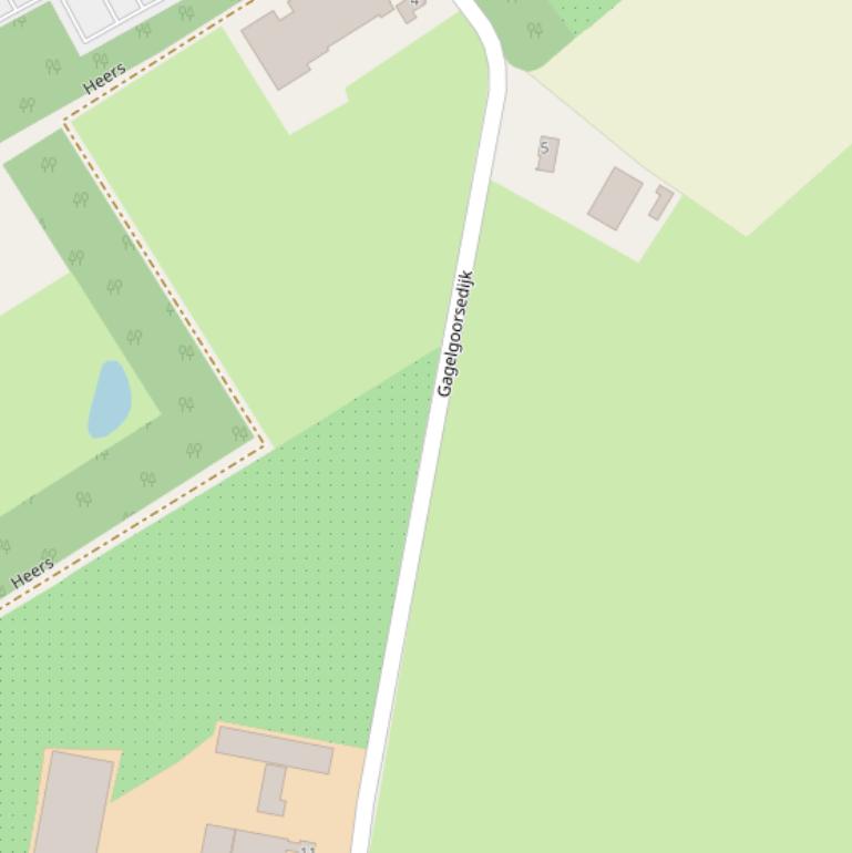 Kaart van de Gagelgoorsedijk.