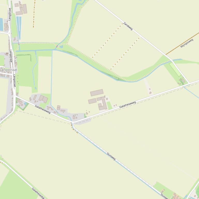 Kaart van de Galatheseweg.