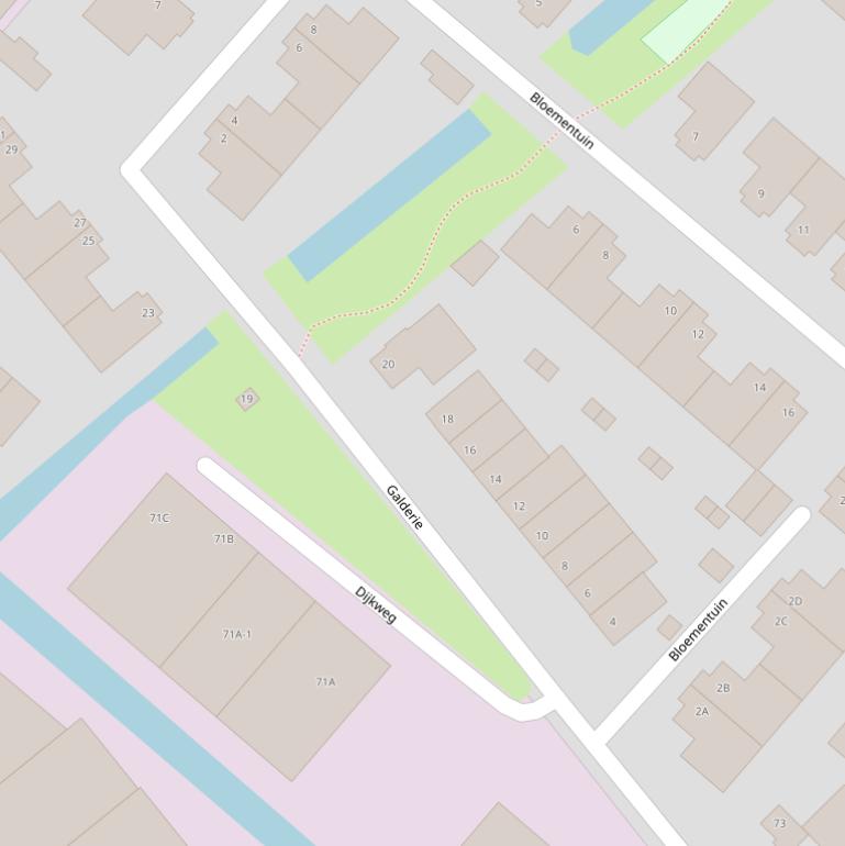 Kaart van  Galderie.