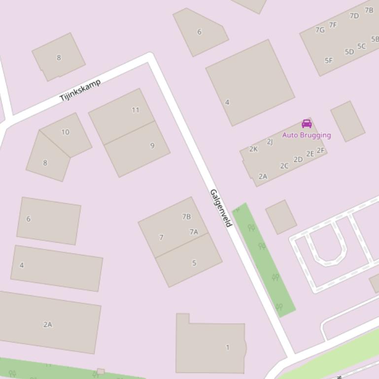 Kaart van het Galgenveld.