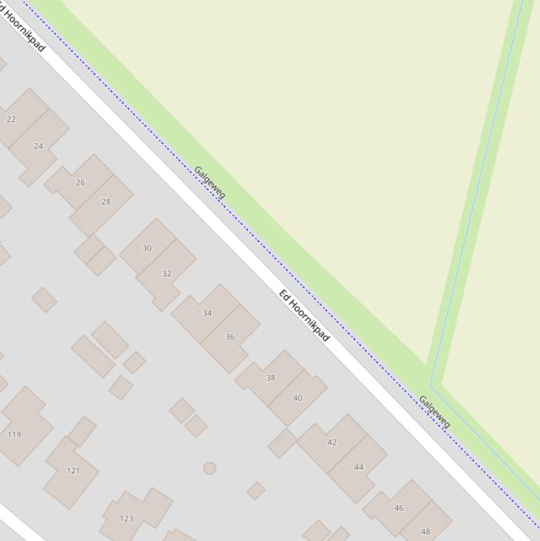 Kaart van de Galgeweg.