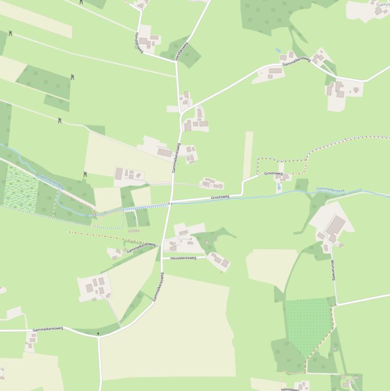 Kaart van de Gammelkeresweg.
