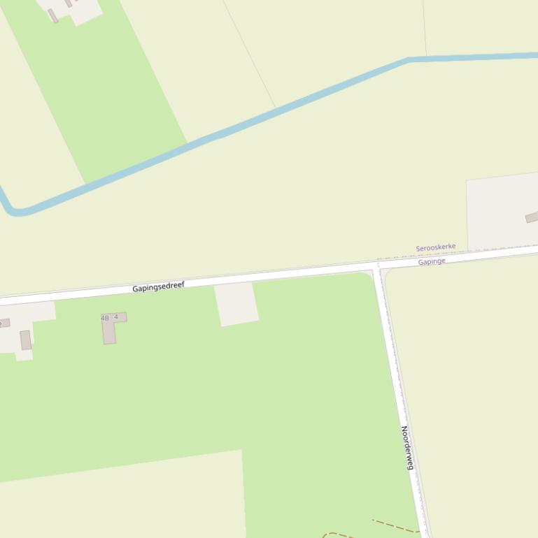 Kaart van de Gapingsedreef.