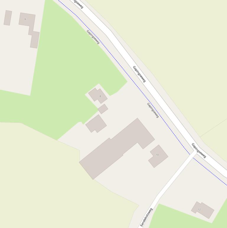 Kaart van de Gapingseweg.