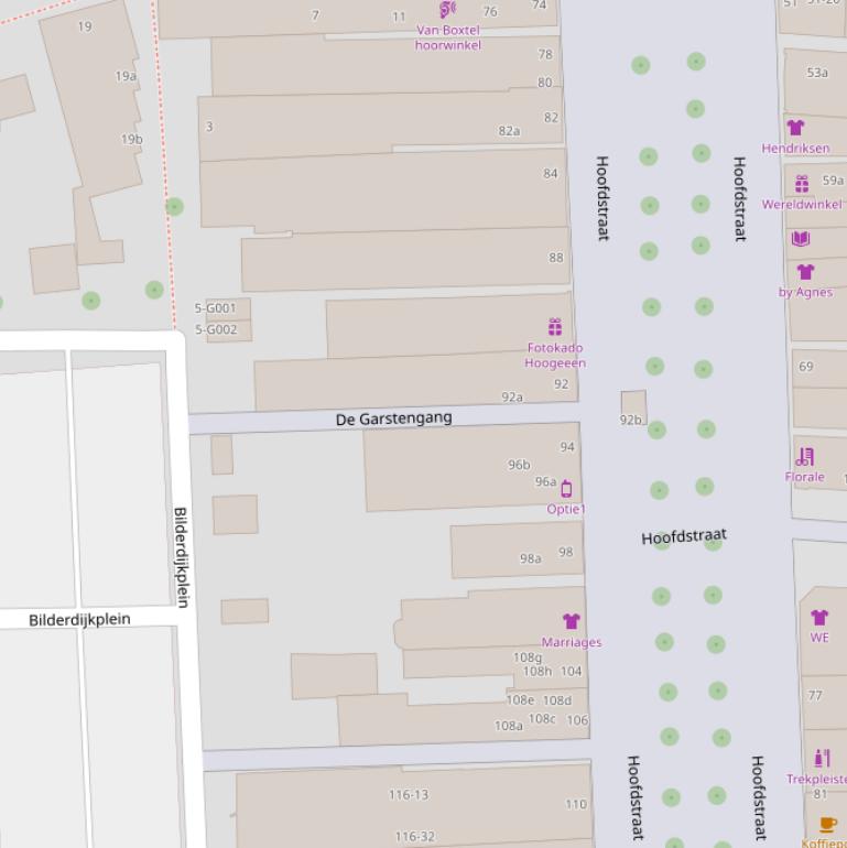 Kaart van  Garstengang.