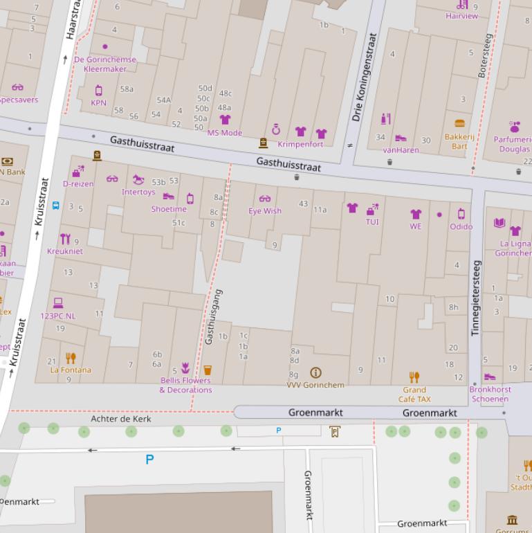 Kaart van  Gasthuisgang.