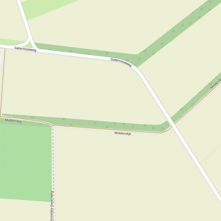 Kaart van de Gaternisseweg.