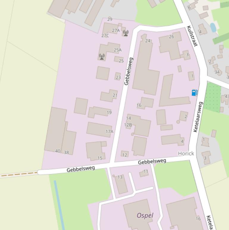 Kaart van de Gebbelsweg.