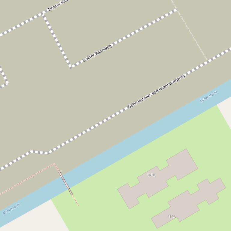 Kaart van de Gebr. Rutgers van Rozenburgweg.
