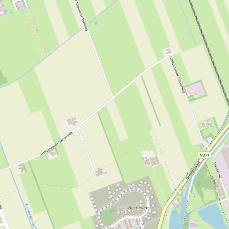 Kaart van  Gedeputeerde Dekkerweg.