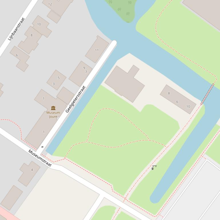 Kaart van de Geelgietersstraat.