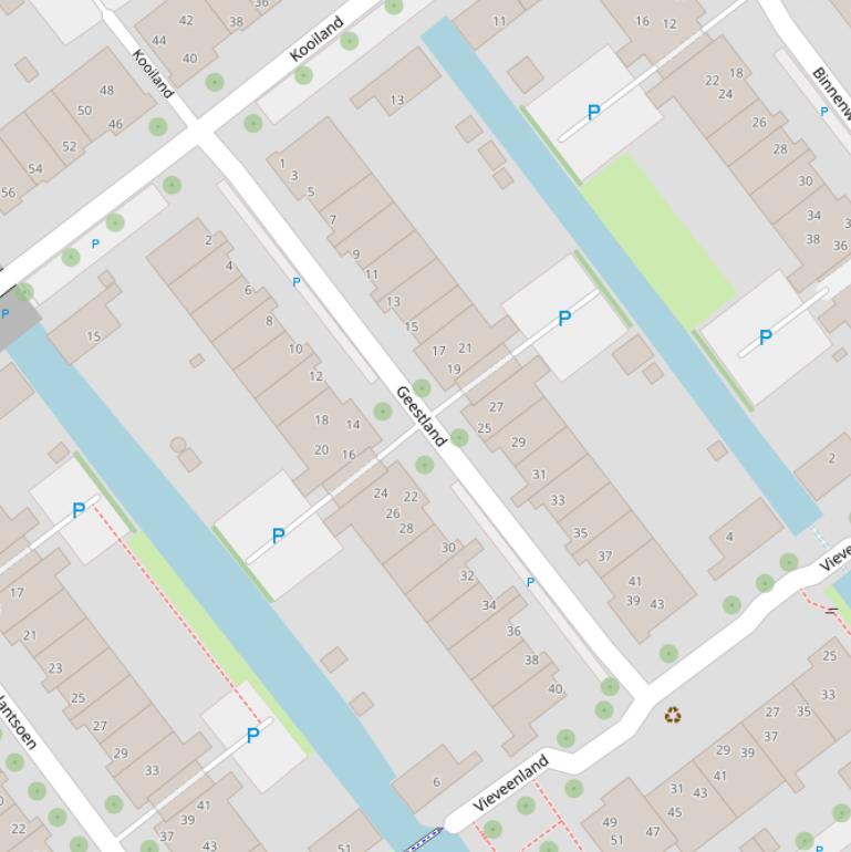 Kaart van  Geestland.