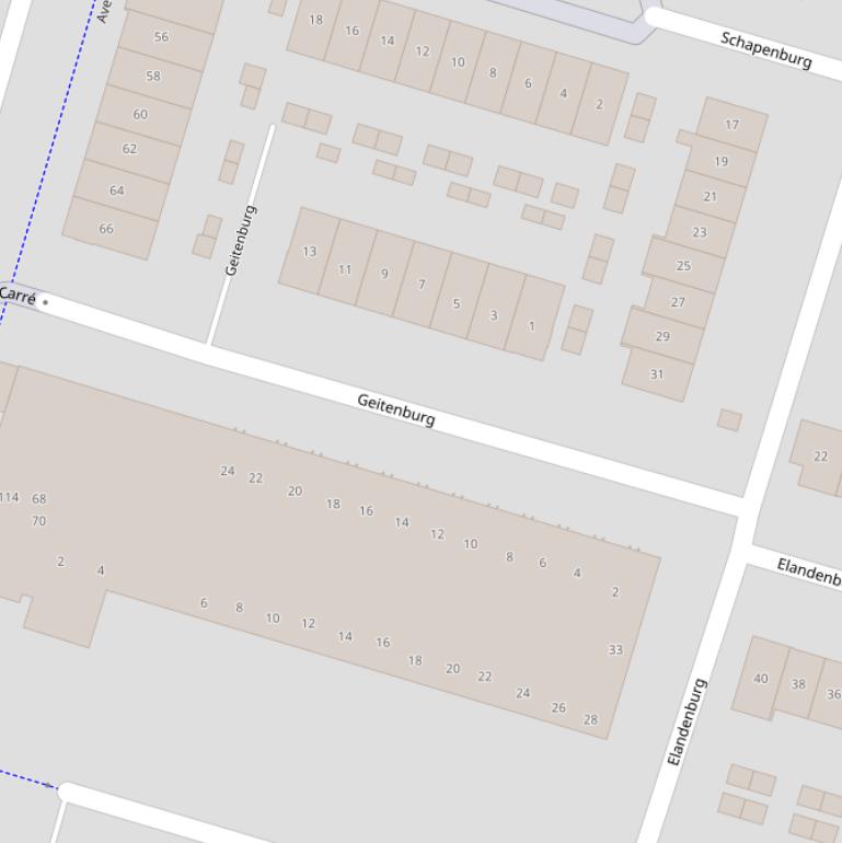 Kaart van  Geitenburg.