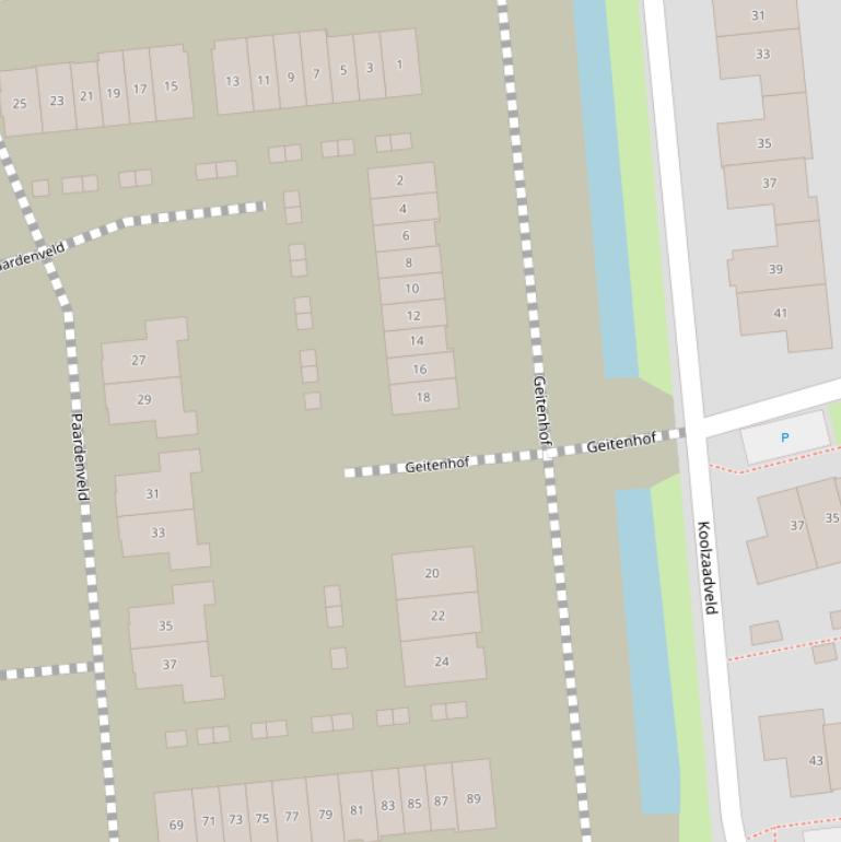 Kaart van de Geitenhof.