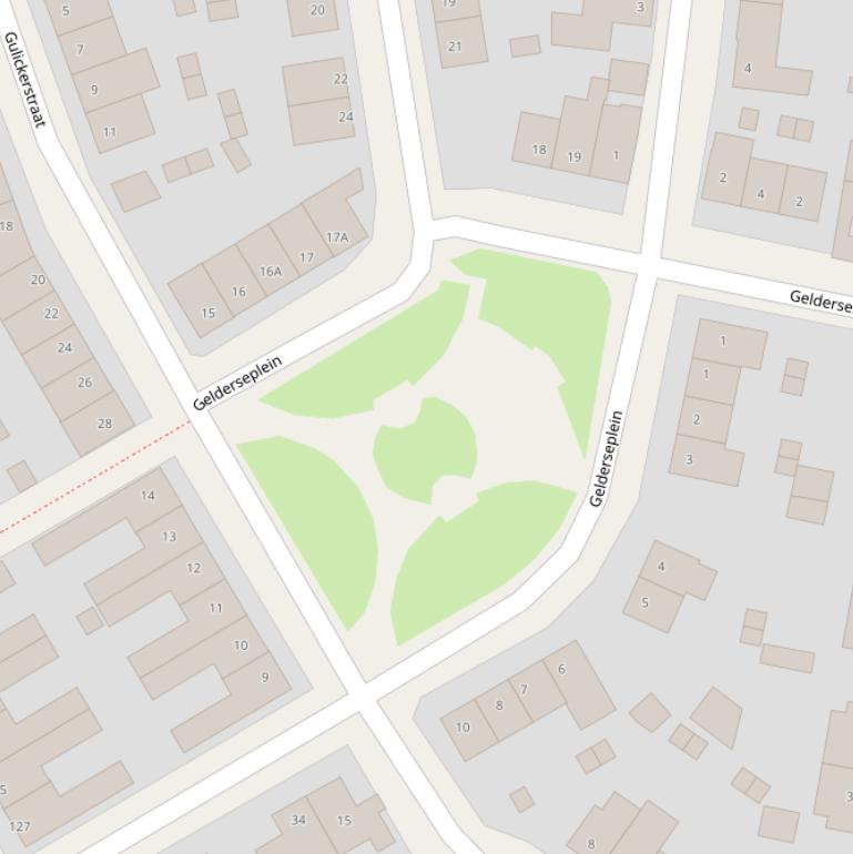 Kaart van het Gelderseplein.