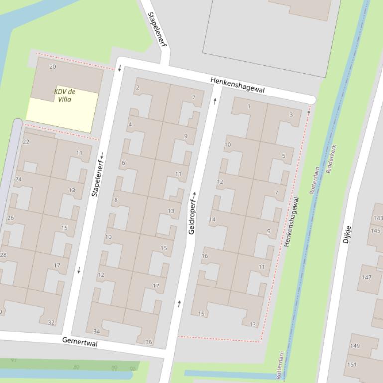 Kaart van het Geldroperf.