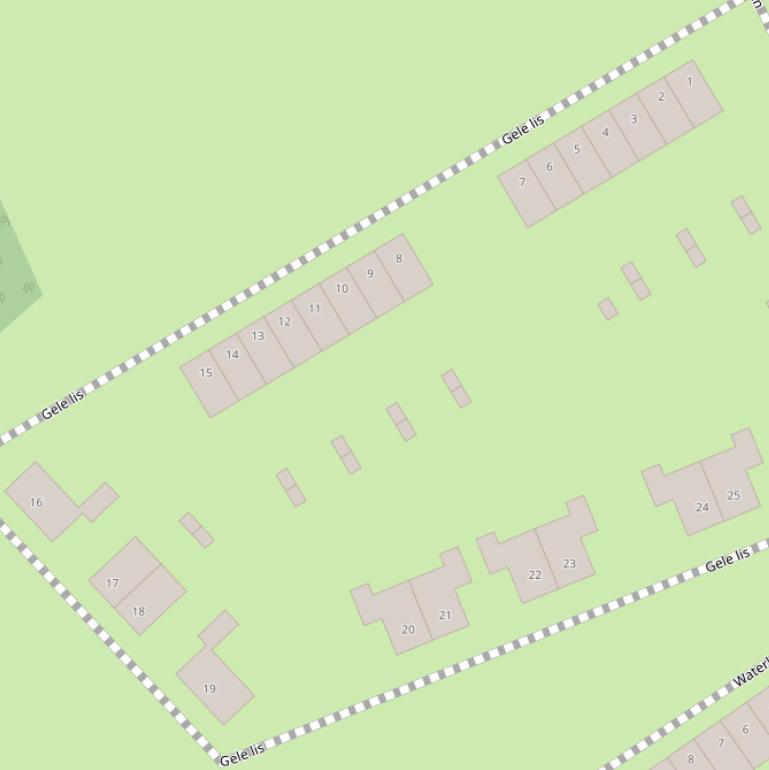 Kaart van  Gele lis.