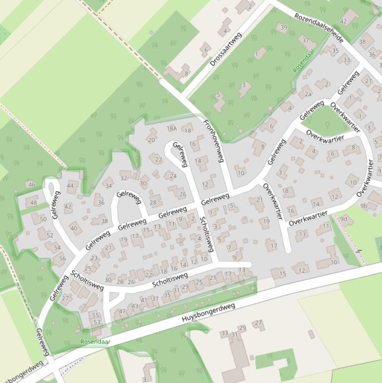 Kaart van de Gelreweg.