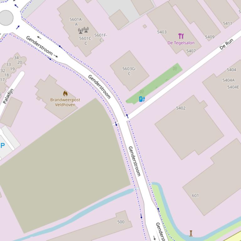 Kaart van  Genderstroom.