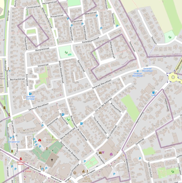 Kaart van de Generaal Maczeklaan.