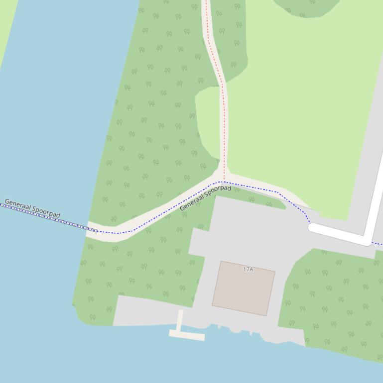 Kaart van het Generaal Spoorpad.
