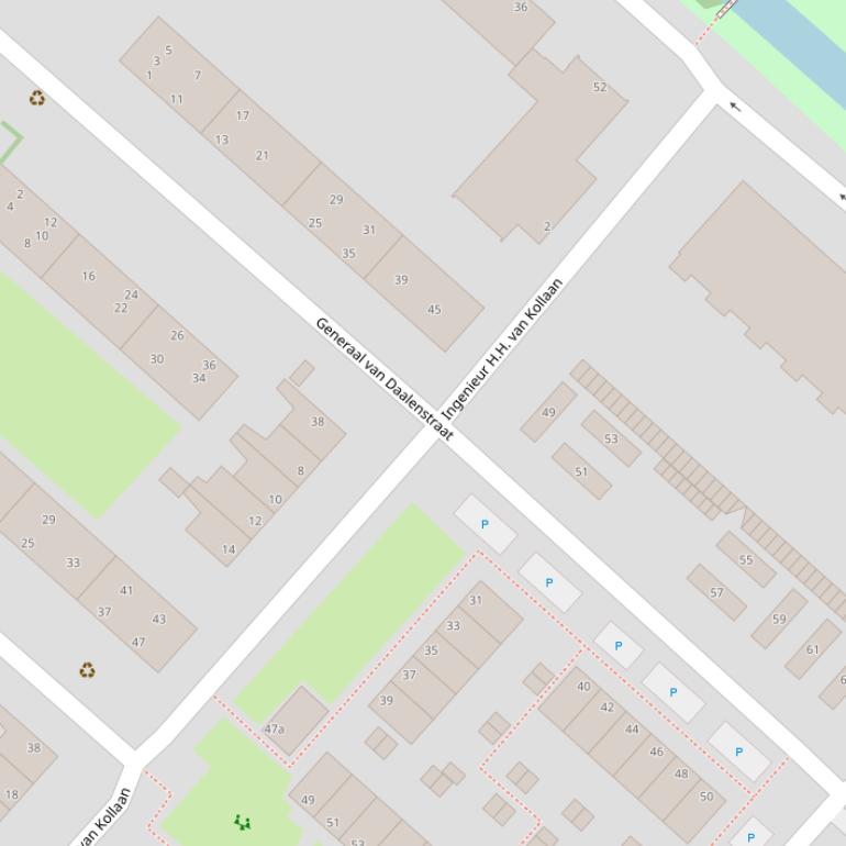 Kaart van de Generaal van Daalenstraat.