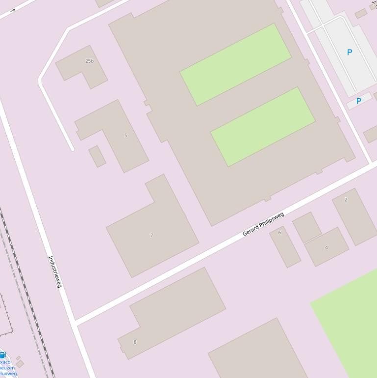 Kaart van de Gerard Philipsweg.