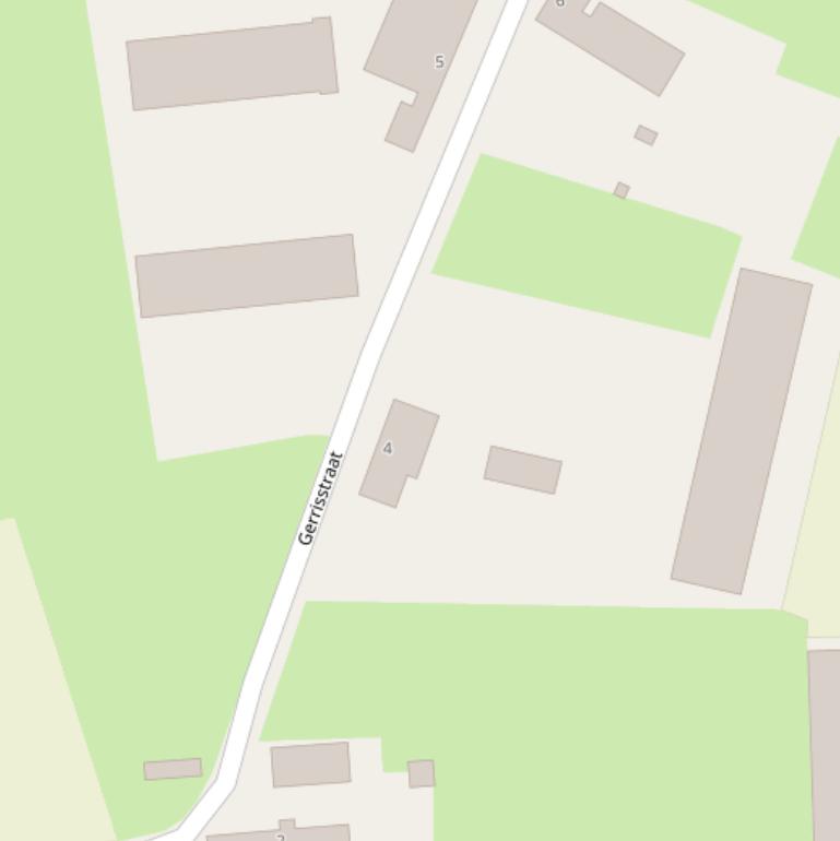 Kaart van de Gerrisstraat.