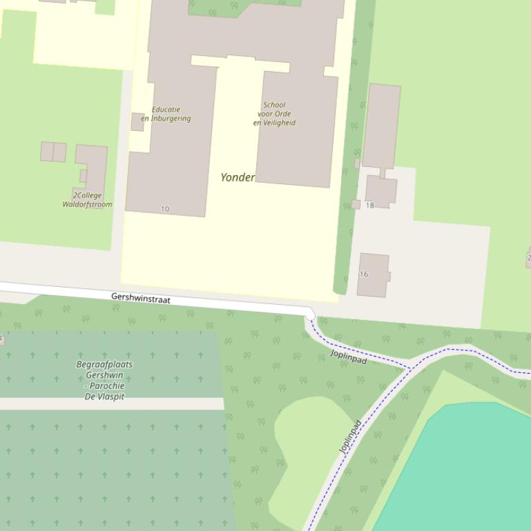 Kaart van de Gershwinstraat.