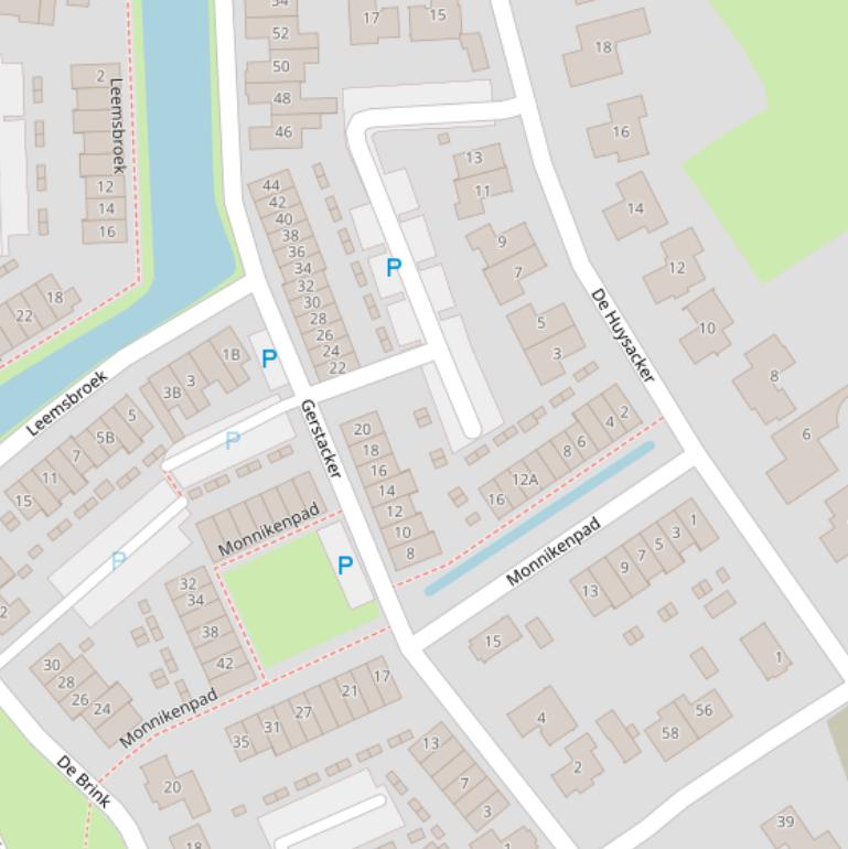 Kaart van  Gerstacker.