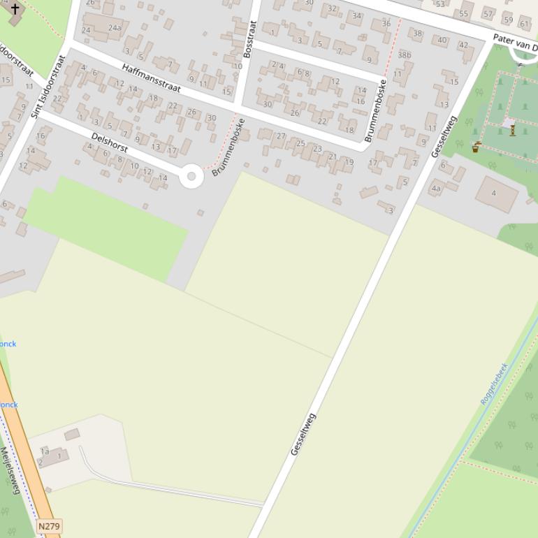 Kaart van de Gesseltweg.