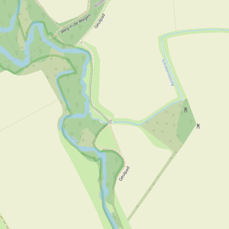 Kaart van het Geulpad.