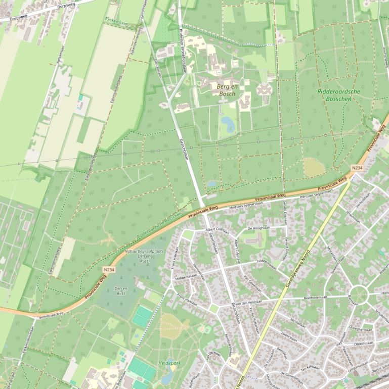 Kaart van de Gezichtslaan.