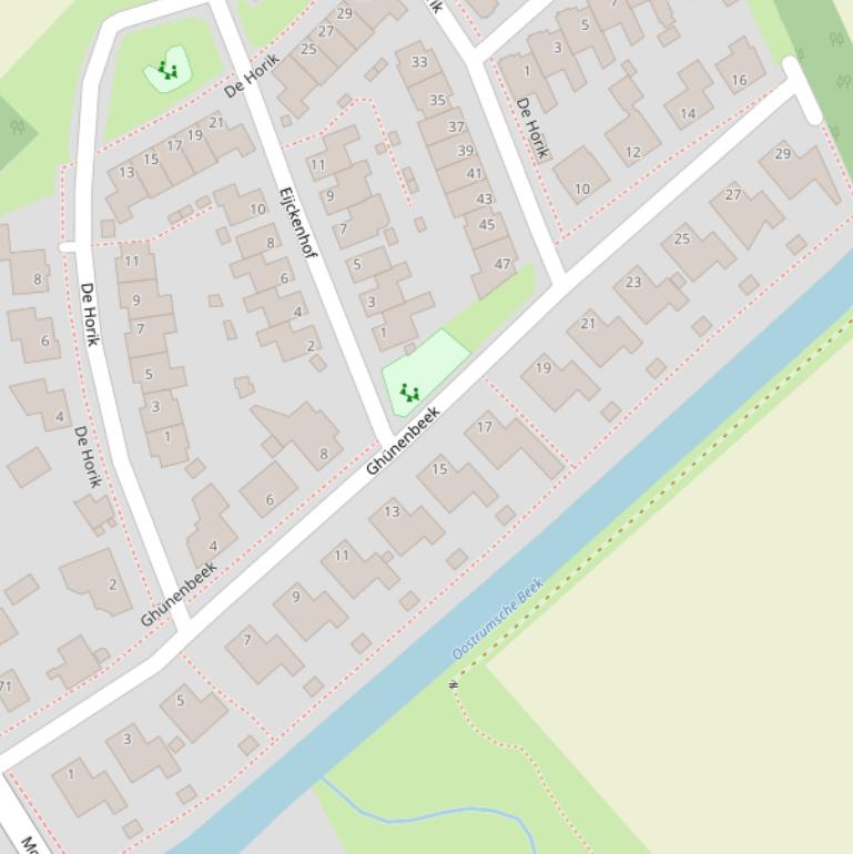 Kaart van  Ghünenbeek.