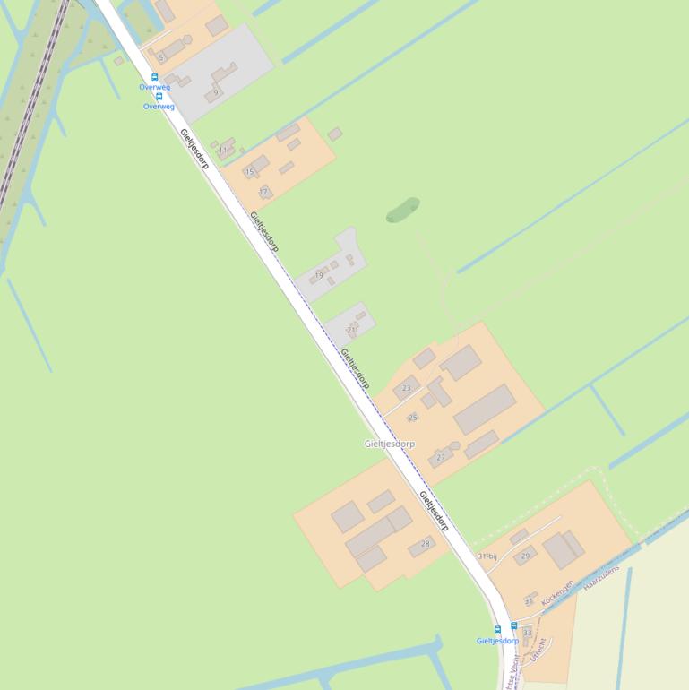 Kaart van  Gieltjesdorp.