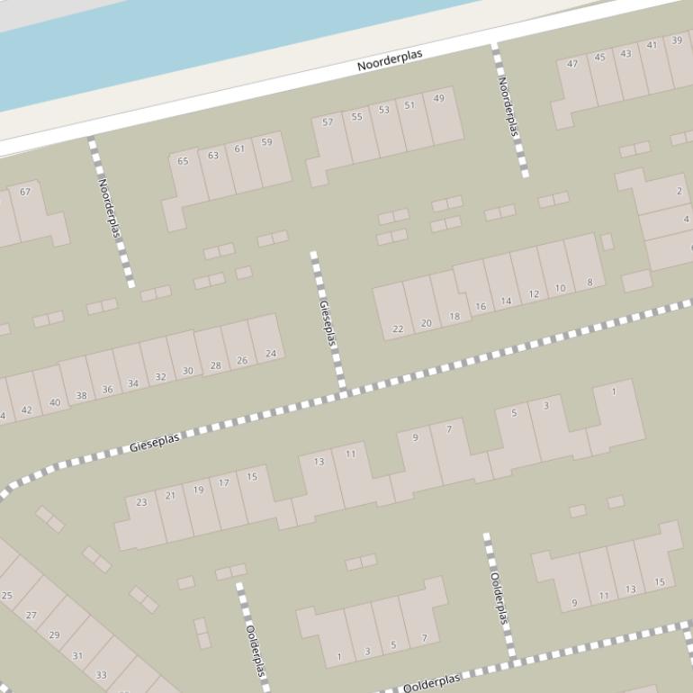 Kaart van  Gieseplas.