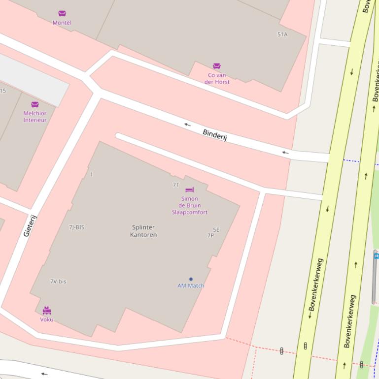 Kaart van  Gieterij.