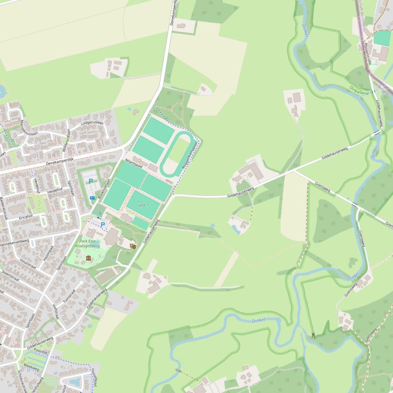 Kaart van de Gildehauserweg.