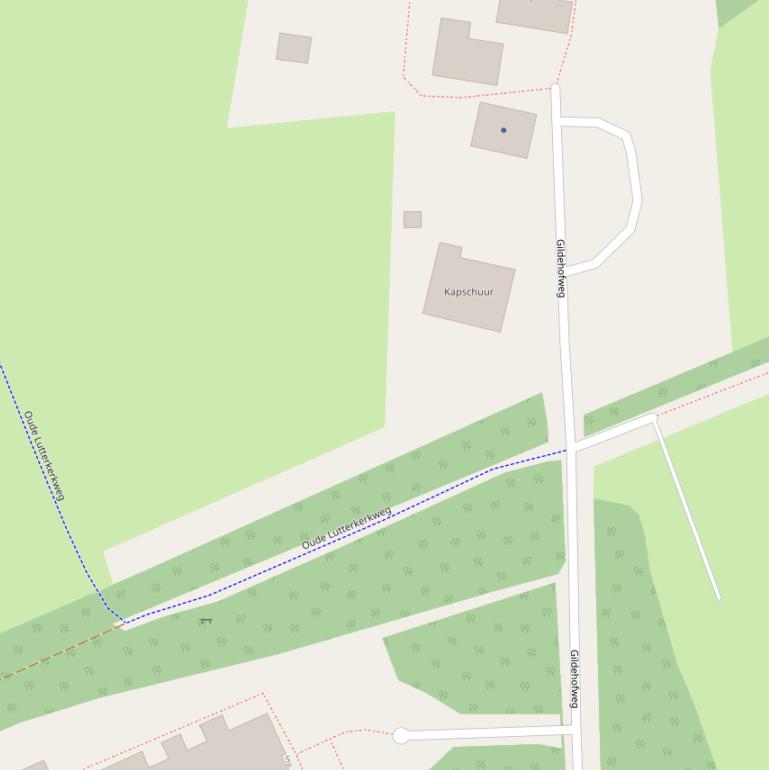 Kaart van de Gildehofweg.