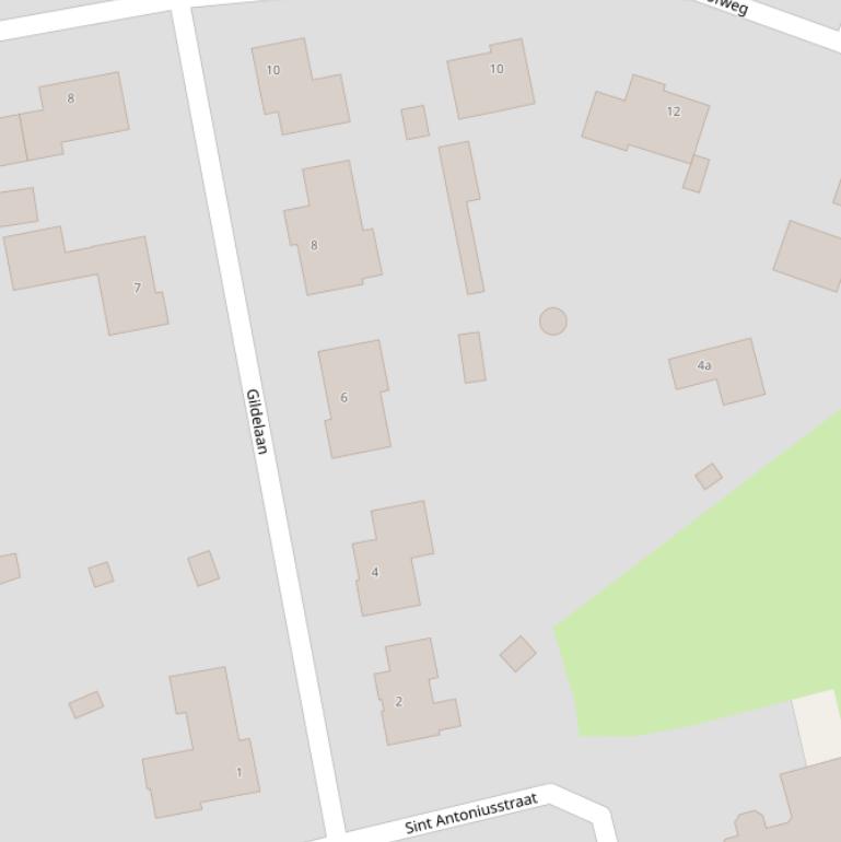 Kaart van de Gildelaan.