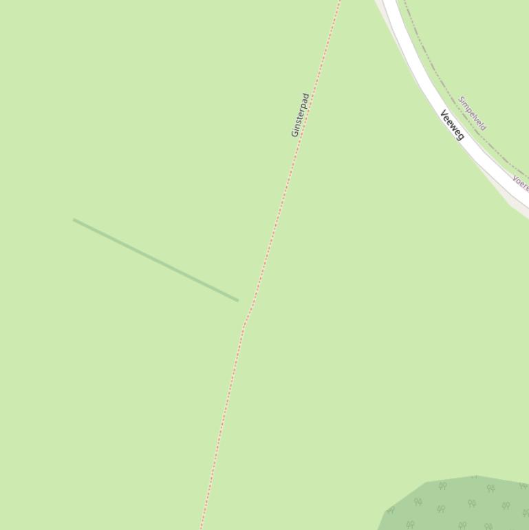 Kaart van het Ginsterpad.