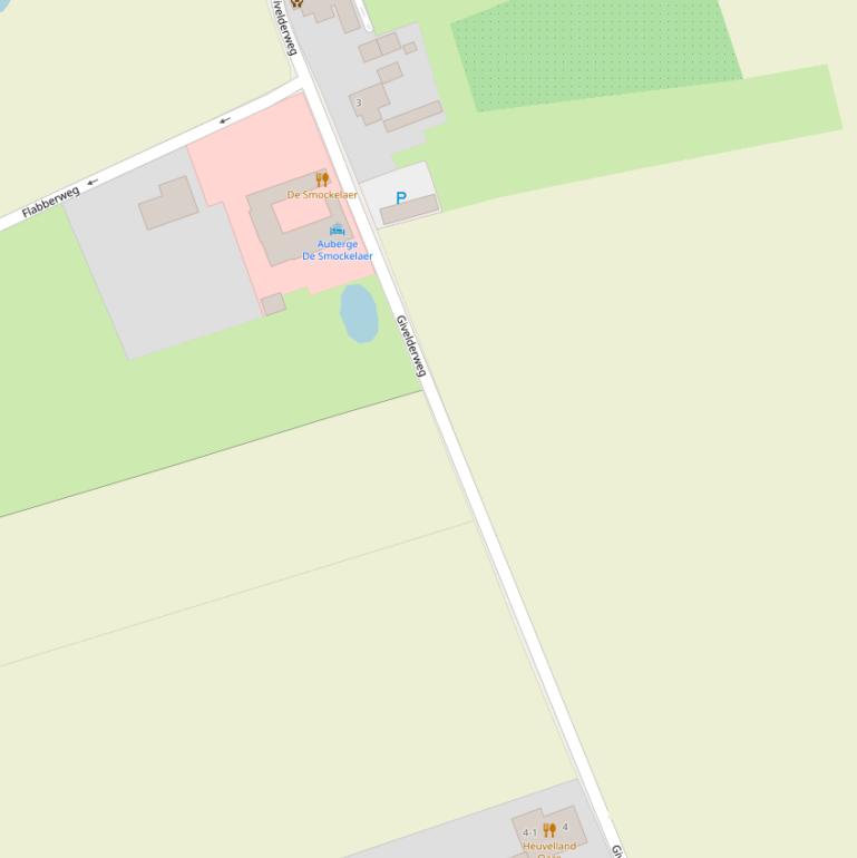 Kaart van de Givelderweg.