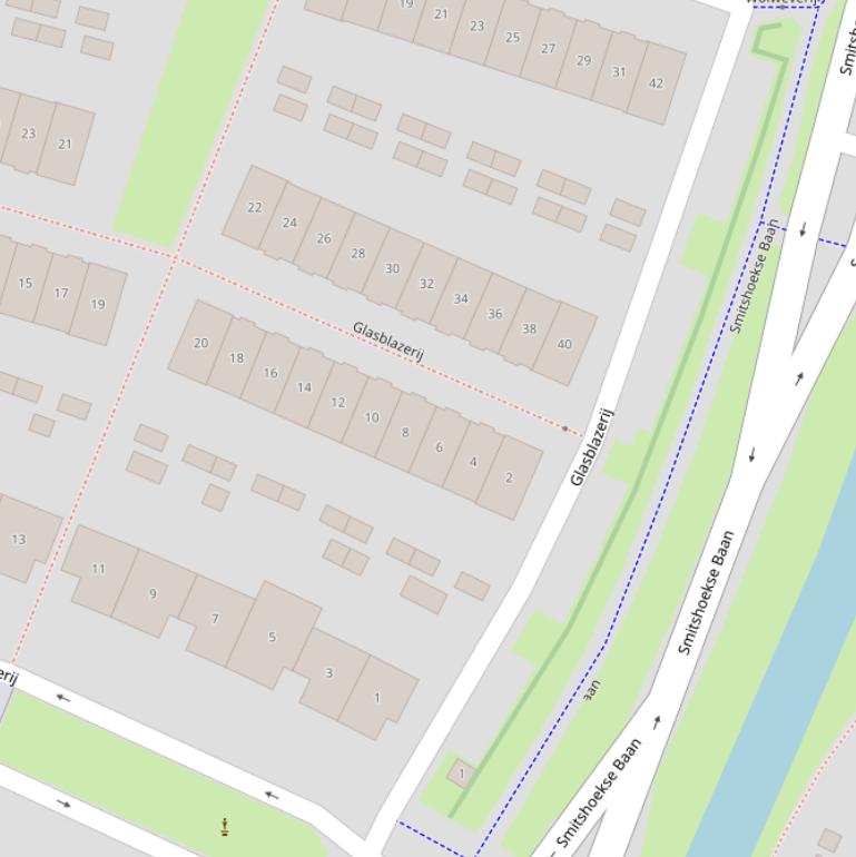 Kaart van  Glasblazerij.