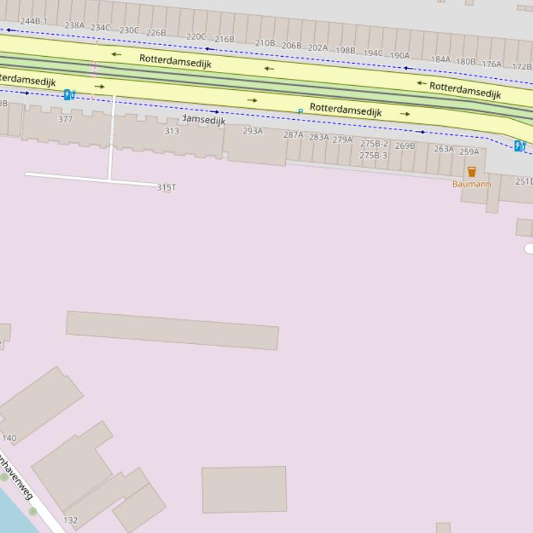 Kaart van de Glaslaan.