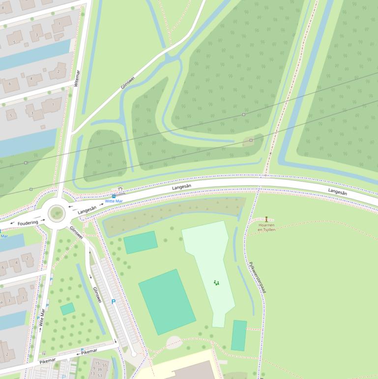 Kaart van  Glinswei.