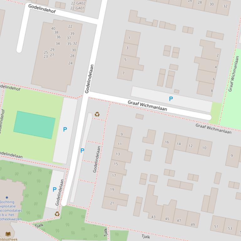 Kaart van de Godelindelaan.