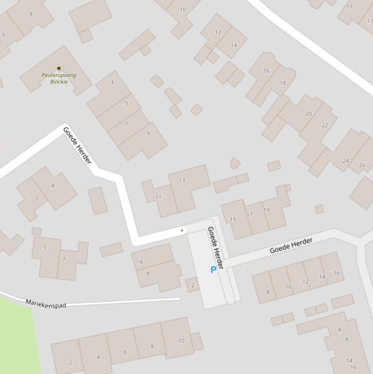 Kaart van  Goede Herder.