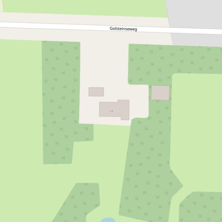 Kaart van de Golsteinseweg.