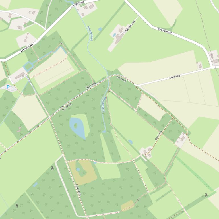 Kaart van de Goorweg.