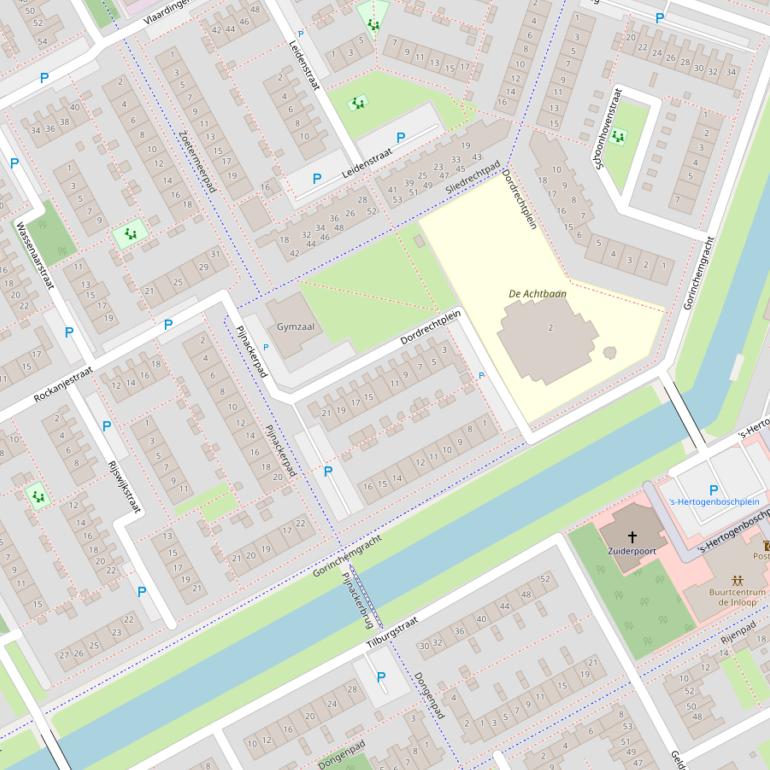 Kaart van de Gorinchemgracht.